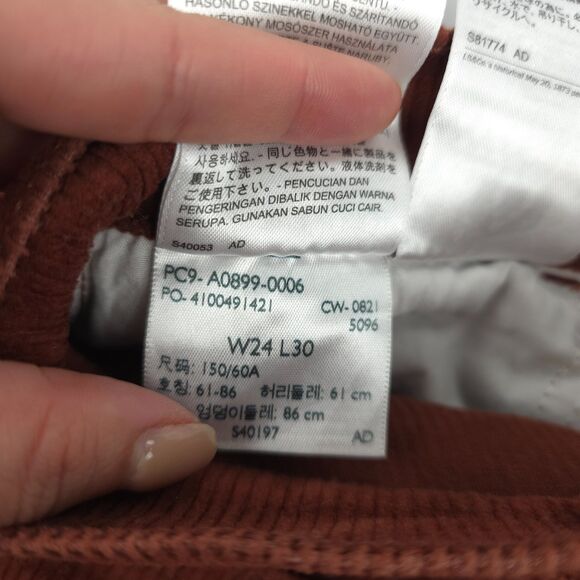 LEVIS 70s High Rise Flare Corduroy Pants Vintage Brown Indie Hipster Beachy Boho - Picture 9 of 10